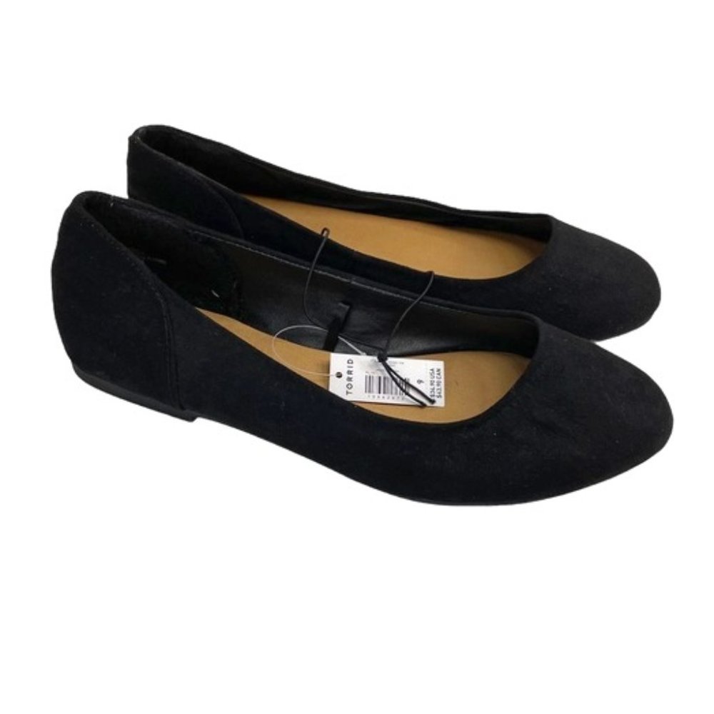 Torrid black flats size 11 wide